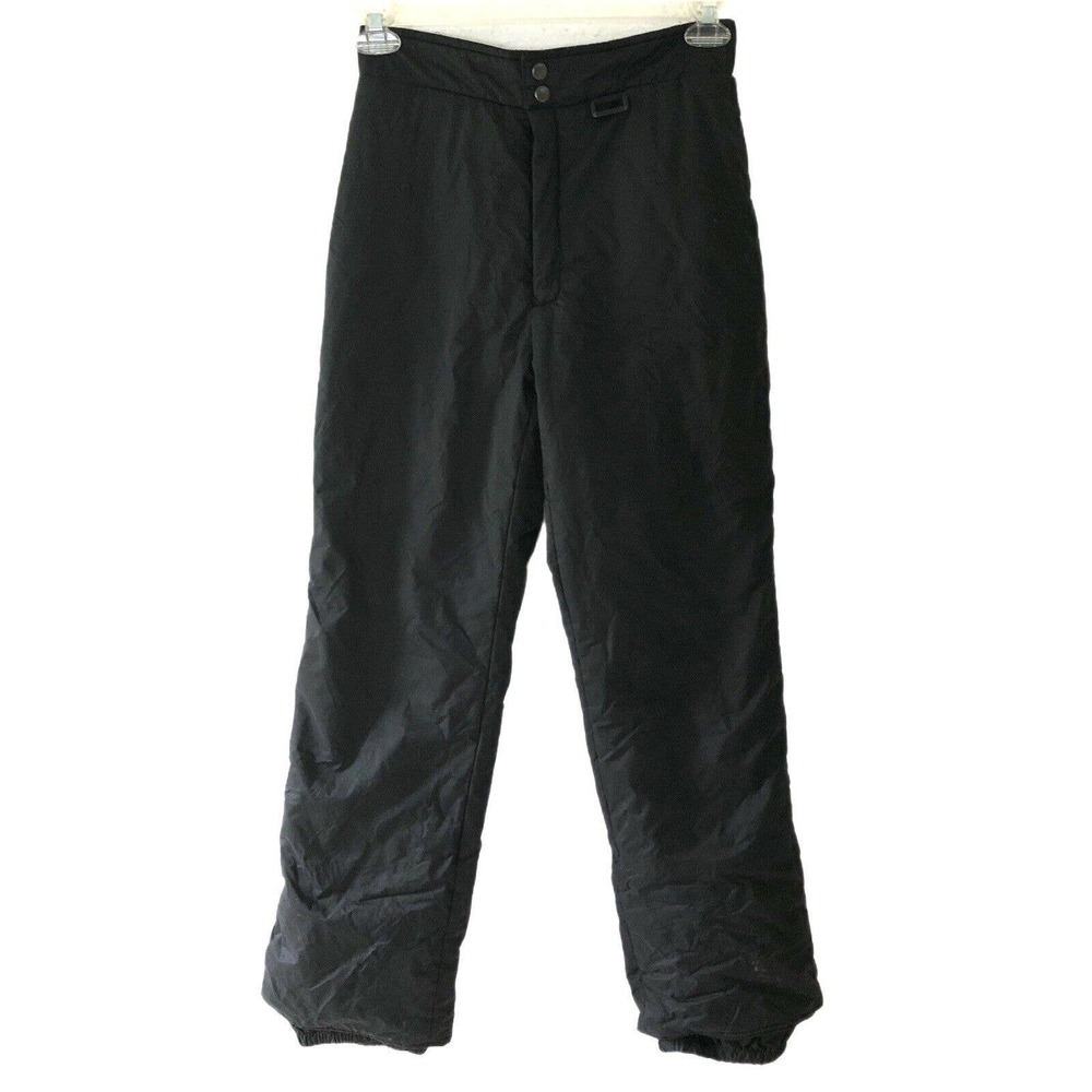 Vintage 80s Solus Ski Pants Black Woman’s Small Elastic Waist Legs